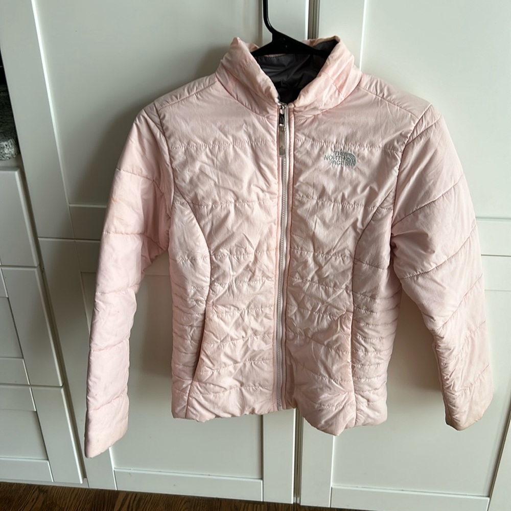 Girls, large north face fall winter coat